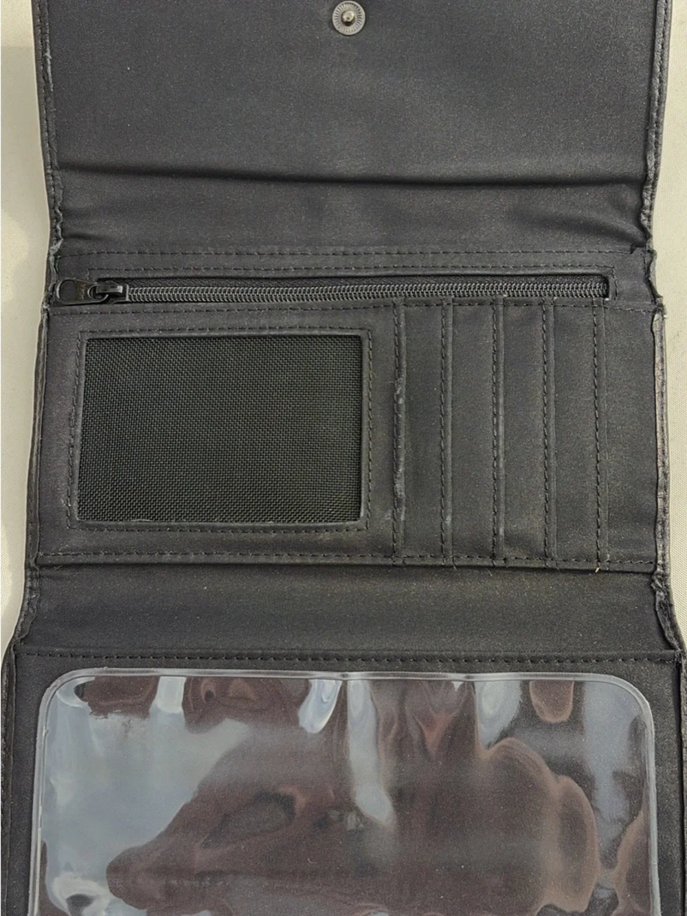 Harley-Davidson Black Embossed Leather Card & Key Holder